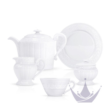 Чайный сервиз на 6 персон коллекции Louvre бренда Bernardaud