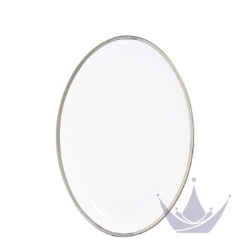 Блюдо овальное 38см коллекции Maille Platine бренда Bernardaud