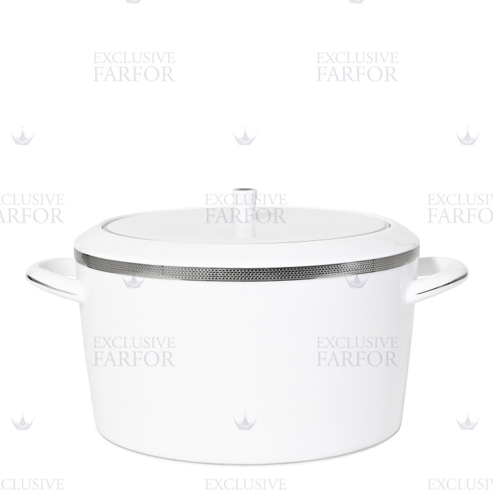 Супница 2л коллекции Maille Platine бренда Bernardaud