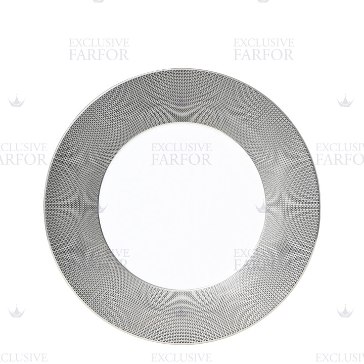 Тарелка подстановочная 31,5см коллекции Maille Platine бренда Bernardaud