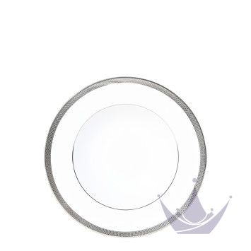 Тарелка суповая 22,5см коллекции Maille Platine бренда Bernardaud