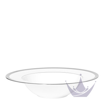 Тарелка суповая 22,5см коллекции Maille Platine бренда Bernardaud