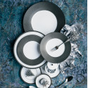 Тарелка суповая 19см коллекции Maille Platine бренда Bernardaud