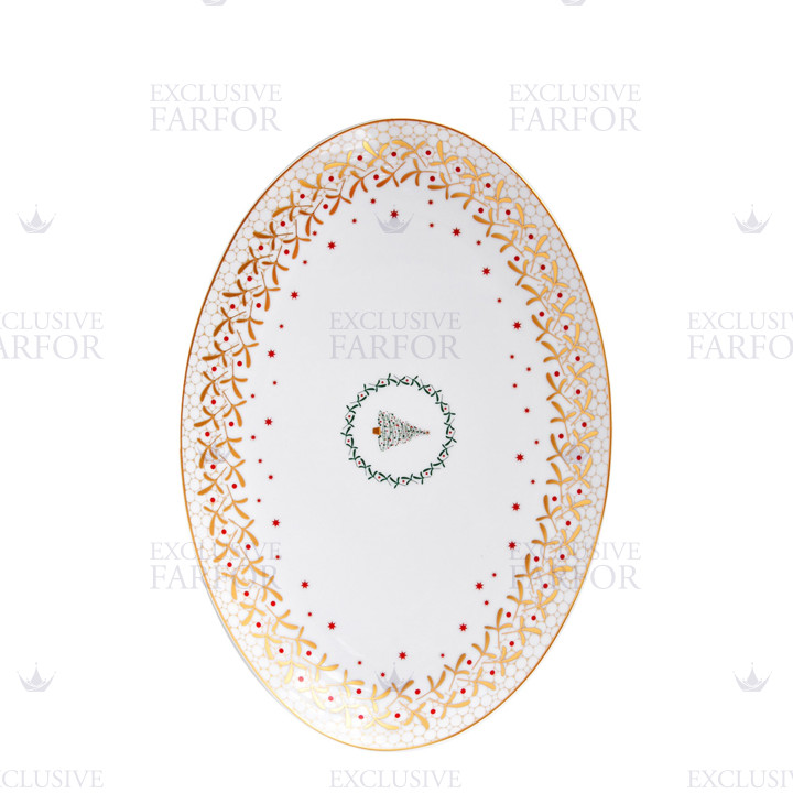 Блюдо овальное 38см коллекции Noël бренда Bernardaud