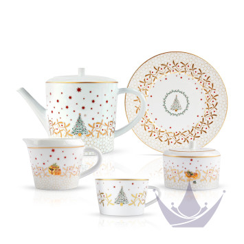 Кофейный сервиз на 6 персон коллекции Noёl бренда Bernardaud