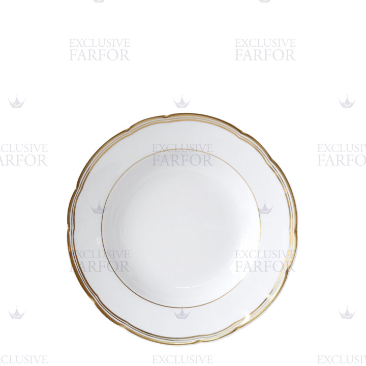 Тарелка суповая 23см коллекции Pompadour бренда Bernardaud
