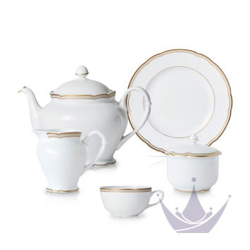 Чайный сервиз на 6 персон коллекции Pompadour бренда Bernardaud