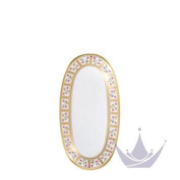 Блюдо для гарнира 23x12см коллекции Roseraie бренда Bernardaud