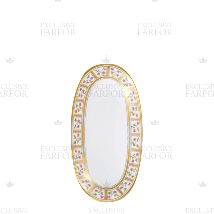 Блюдо для гарнира 23x12см коллекции Roseraie бренда Bernardaud