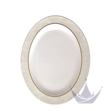 Блюдо овальное 38см коллекции Sauvage Or бренда Bernardaud