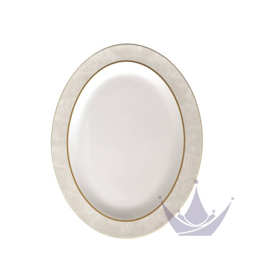 Блюдо овальное 33см коллекции Sauvage Or бренда Bernardaud
