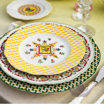 Тарелка закусочная 21см коллекции Trianon бренда Bernardaud