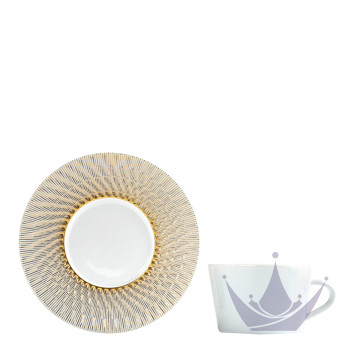 Чашка чайная с блюдцем 150мл коллекции Twist Again бренда Bernardaud