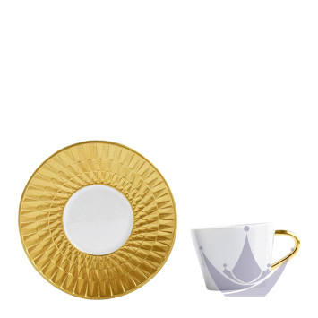 Чашка эспрессо с блюдцем 80мл коллекции Twist Or бренда Bernardaud