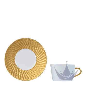 Чашка чайная с блюдцем 150мл коллекции Twist Or бренда Bernardaud