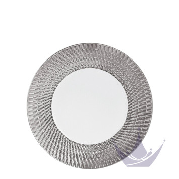 Тарелка главная 27см коллекции Twist Platine бренда Bernardaud
