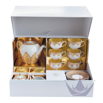 Чайный сервиз на 6 персон 15 предметов коллекции Venise бренда Bernardaud