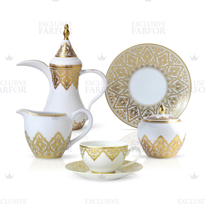 Кофейный сервиз на 6 персон коллекции Venise бренда Bernardaud
