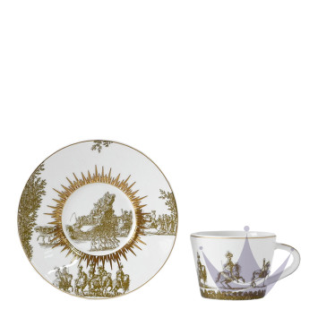 Чашка эспрессо с блюдцем 60мл коллекции Versailles Enchante бренда Bernardaud