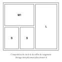 Ящик, 168 предметов 44,5 х 38,8 х 27,2см коллекции Хранение бренда Christofle