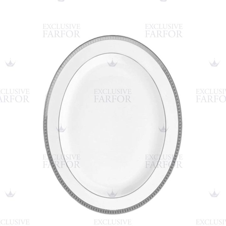 Блюдо овальное 38см коллекции Malmaison Platin бренда Christofle