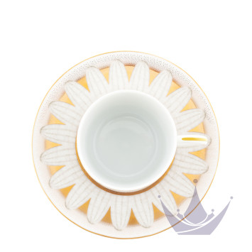 Чашка чайная с блюдцем 0,25л, 2шт. коллекции Or d'abeille бренда Daum