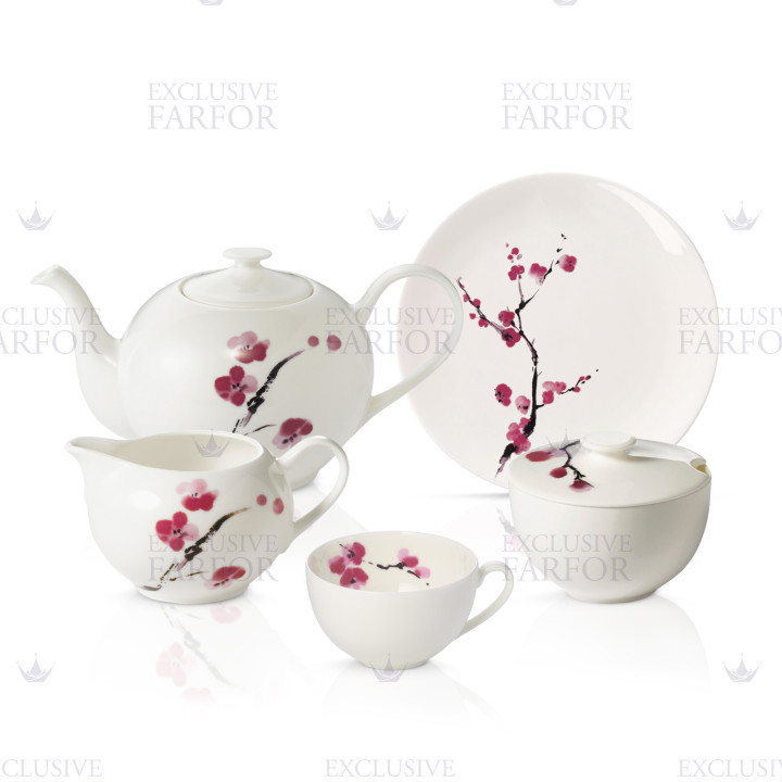 Чайный сервиз на 6 персон коллекции Cherry Blossom бренда Dibbern