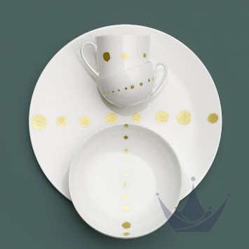 Тарелка 21см коллекции Golden Pearls бренда Dibbern