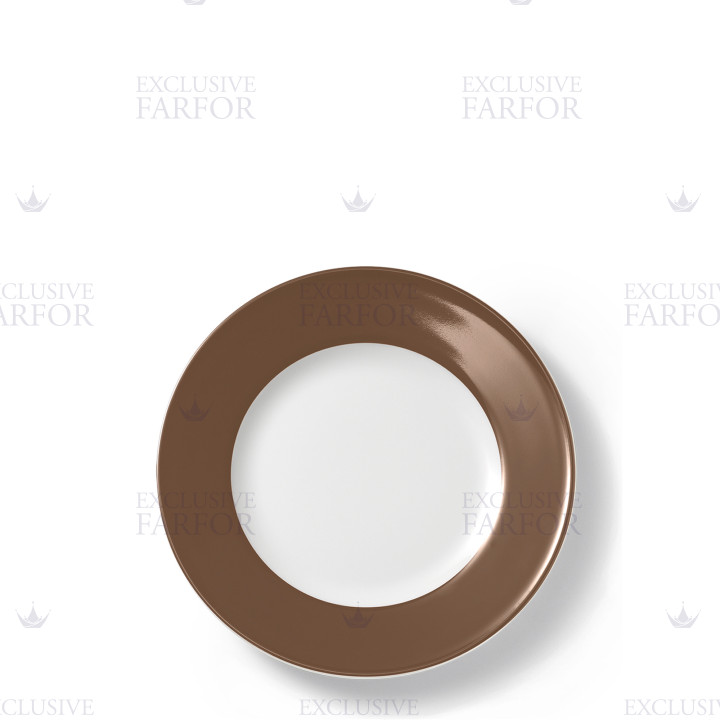 Тарелка 19см коллекции Solid Color - Chocolate бренда Dibbern