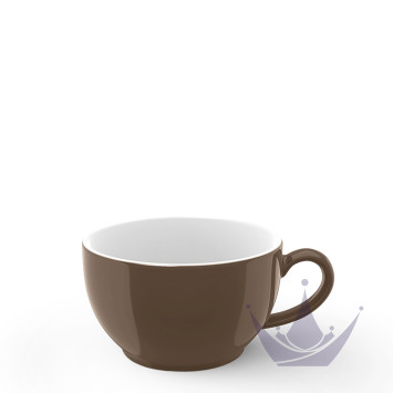 Чашка кофейная с блюдцем 0,25л коллекции Solid Color - Chocolate бренда Dibbern