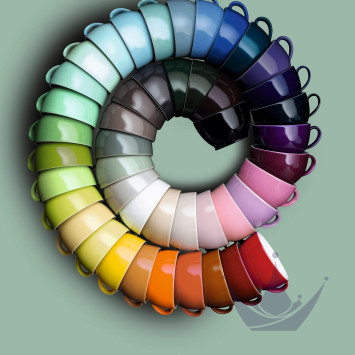 Чашка кофейная с блюдцем 0,25л коллекции Solid Color 