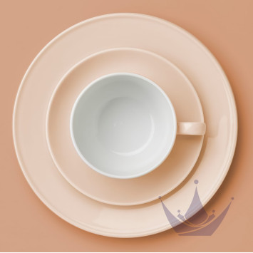 Тарелка 26см коллекции Solid Color - Peach бренда Dibbern