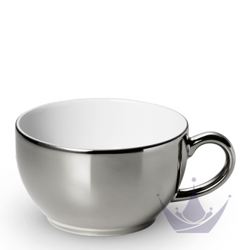 Чашка кофейная с блюдцем 0,25л коллекции Solid Color - Platin бренда Dibbern
