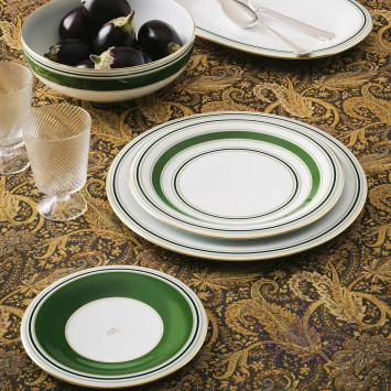 Тарелка закусочная 24см коллекции Fluen Heritage Green бренда Fürstenberg
