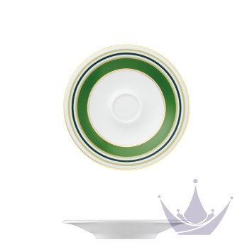 Блюдце для чашки эспрессо 13см коллекции Fluen Heritage Green бренда Fürstenberg