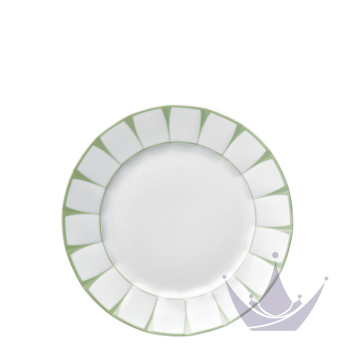 Тарелка главная 24см коллекции Grecque Vert Menthe бренда Fürstenberg