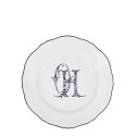 Тарелка главная 26,5см, 4шт. коллекции Corona Monogram Blue Cobalto бренда Richard Ginori