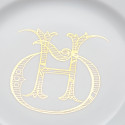Тарелка главная 26,5см, 4шт. коллекции Corona Monogram Oro Brillante бренда Richard Ginori
