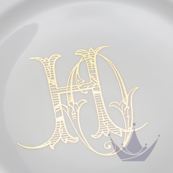 Тарелка подстановочная 31см, 2шт. коллекции Corona Monogram Oro Brillante бренда Richard Ginori