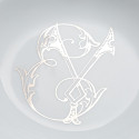 Тарелка суповая 24см, 4шт. коллекции Corona Monogram Platino бренда Richard Ginori