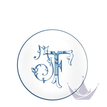 Шкатулка 13,2см коллекции Corona Monogram Blue Cobalto бренда Richard Ginori