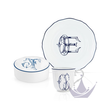 Коллекция Corona Monogram - Blue Cobalto бренда Richard Ginori
