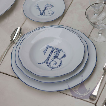 Коллекция Corona Monogram - Blue Cobalto бренда Richard Ginori