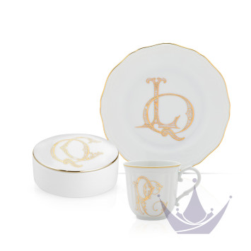 Коллекция Corona Monogram - Oro Brillante бренда Richard Ginori
