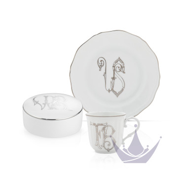 Коллекция Corona Monogram - Platino бренда Richard Ginori