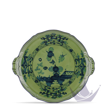 Блюдо для пирога 34см коллекции Oriente Italiano Malachite бренда Richard Ginori