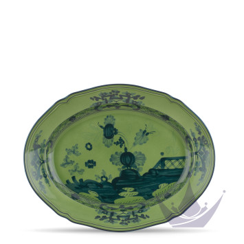 Блюдо овальное 34см коллекции Oriente Italiano Malachite бренда Richard Ginori