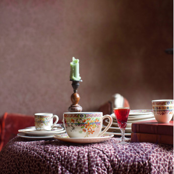 Чашка для завтрака с блюдцем 0,26л, 2шт. коллекции Bagatelle бренда Gien