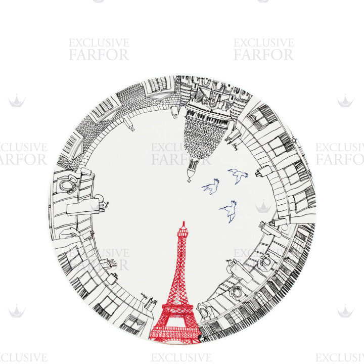 Блюдо для пирога круглое 30см коллекции Ca C'est Paris! бренда Gien