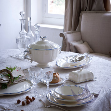 Тарелка десертная 16,5см коллекции Filet Bleu бренда Gien